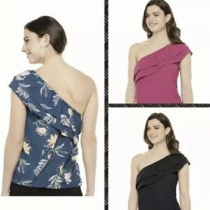Women's Apt. 9® Ruffled One-Shoulder Top, Ruffle Blouse, Sexy Top NWT